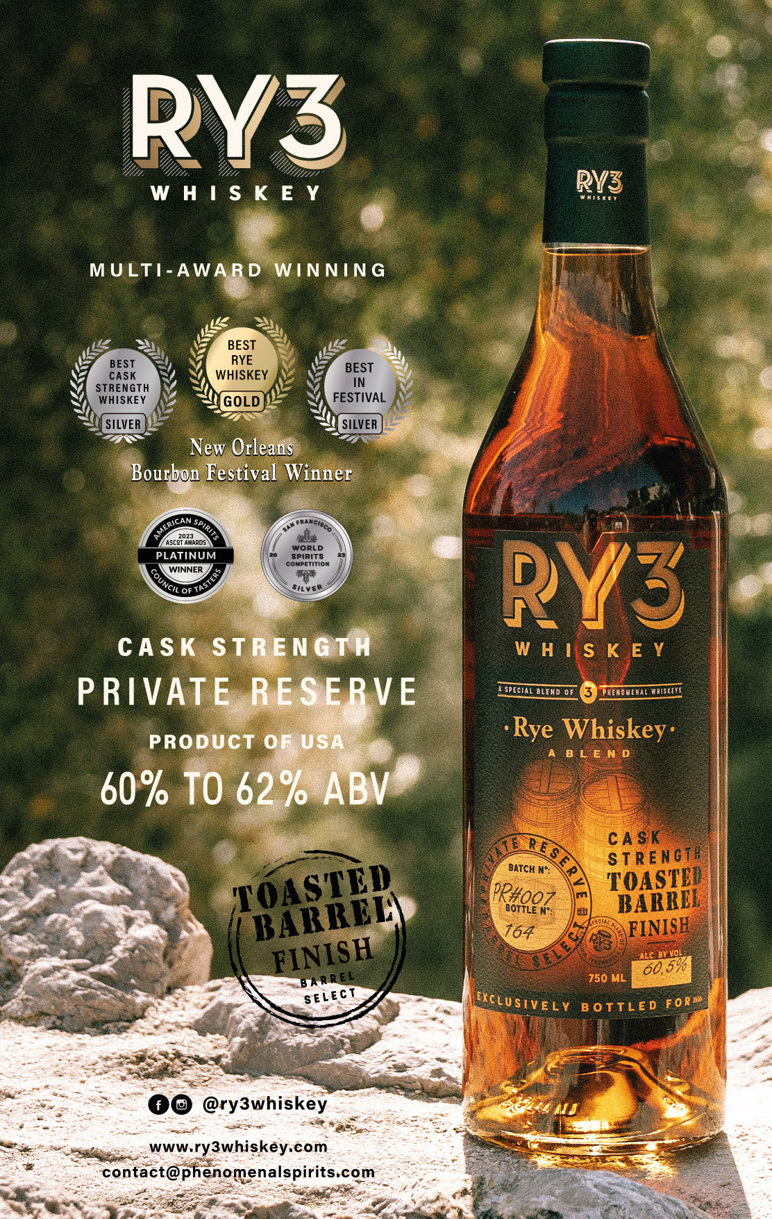 Ry3 Toasted Barrel Cask Strength