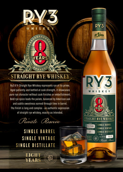 Ry3 8 Yr Straight Rye Cask Strength