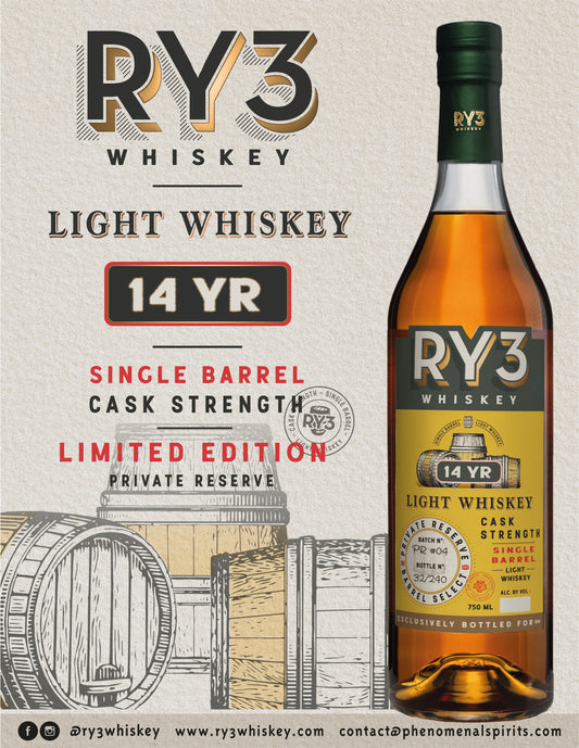 Ry3 14 Yr Light Whiskey Cask Strength