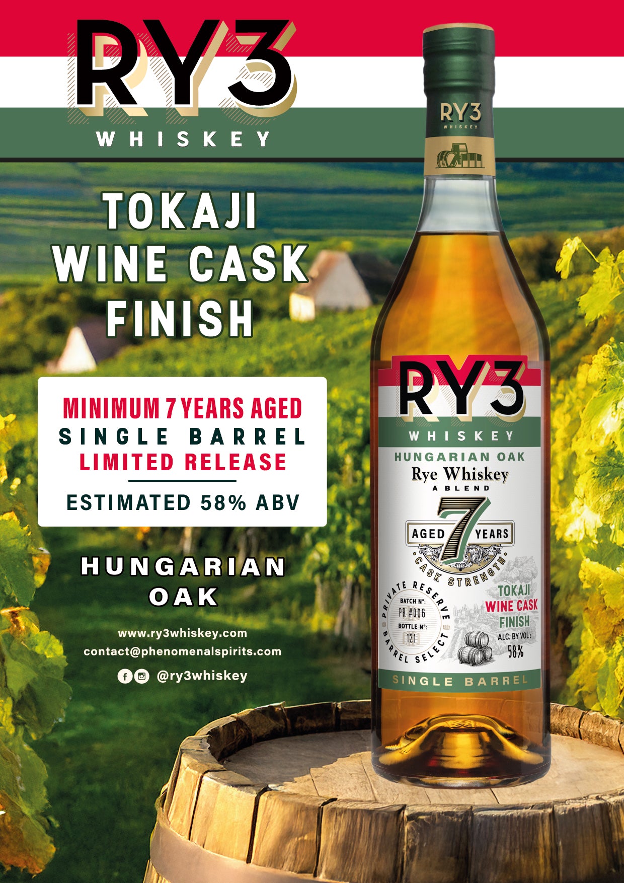 Ry3 7 Yr Tokaji Cask Cask Strength